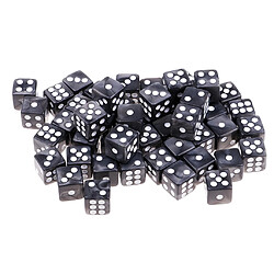 50pcs acrylique dés six faces 12mm d6 dés pour d u0026 d dpg jeu de fête gris