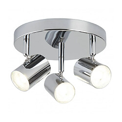 Searchlight Plafonnier Rollo, chrome, 3 ampoules