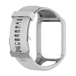 Avis Wewoo Bracelet pour montre connectée Dragonne Sport en silicone la série Tomtom Runner 2/3 Blanc