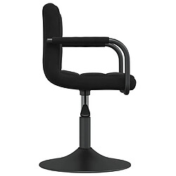 Acheter vidaXL Chaises pivotantes à manger lot de 2 noir velours