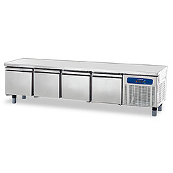 VIRTUS GROUP Soubassement Réfrigéré avec 4 Tiroirs 1/1 pour Appareils de Cuisson 700, L2200 mm - Virtus 