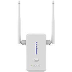 EDUP EP-2917 Extender WiFi sans fil répéteur AP 2,4 GHz 300 Mbps avec deux antennes 2 dBi / WPS