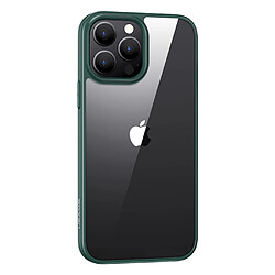 Usams Coque en TPU bord transparent vert pour votre Apple iPhone 13 mini 5.4 pouces 