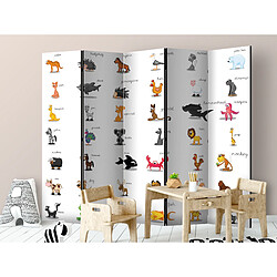 Artgeist Paravent - Learning by playing (animals) II [Room Dividers] [225x172]