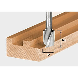 Fraise hélicoïdale avec queue de 8 mm FESTOOL HS Spi S8 D12/20 - 490947 