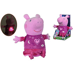 Simba Toys Peppa Pig Peluche Bonne nuit Peppa avec son et lumière 