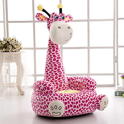 Acheter Universal Cartoon siège enfant siège canapé confort coton animal girafe petite grande taille bébé chaise portable cadeau enfant | Peluche (rose)