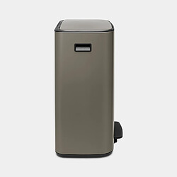 Avis Poubelle à pédale 2x30l platinum - 211546 - BRABANTIA