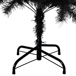 Acheter vidaXL Sapin de Noël artificiel avec support noir 120 cm PVC