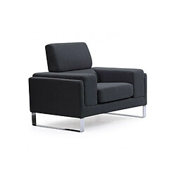 Acheter Paris Prix Fauteuil en Tissu Ezekiel 104cm Noir