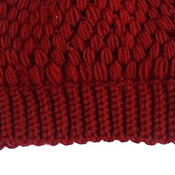 Queue De Cheval Messy Bun Beanie Hats Knit Stretchy Beanie Hats Cap Rouge