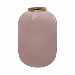 Paris Prix Vase Rond Déco Polko 25cm Rose & Or 