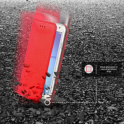 Avis Moozy Case Flip Cover pour Huawei Y6 2017, Rouge - Étui à Rabat Magnétique Intelligent avec Porte-Cartes et Support