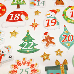 Youdoit Stickers mousse 3D - Calendrier de l'Avent