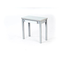 Portus Livre Table de Cuisine 40/80 x 80 cm avec tiroir blanc