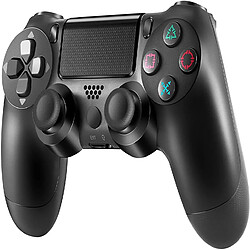 Chrono Manette de jeu sans fil pour PS4, Game Controller pour Playstaion 4 /Pro/Slim, Pavé Tactile Avec Double Vibration Gyroscope à 6 axes Joystick Pour Game Controller(noir)