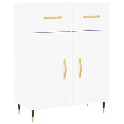 Maison Chic Buffet,Meuble de Rangement,commode pour salon,Cuisine blanc 69,5x34x90 cm bois d'ingénierie -MN39722