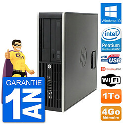 PC HP Compaq Pro 6300 SFF Intel G630 RAM 4Go Disque Dur 1To Windows 10 Wifi - Occasion