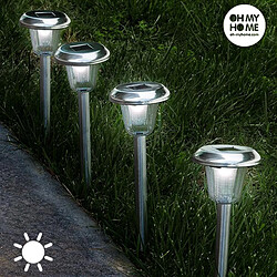 Torche Lumière Solaire Circulaire Oh My Home (Pack de 4) 