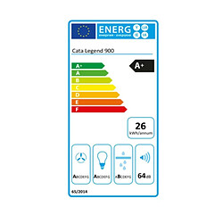 Hotte standard Cata LEGEND X 900 90 cm 820 m3/h 64 dB 130W