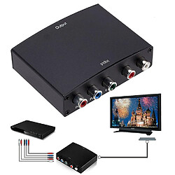 Universal Adaptateur de convertisseur vidéo et audio 1080P vers HDMI vers HDMI RGB vers HDMI pour DVD PS