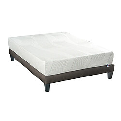 Bellecour Ensemble Paris Ensemble PARIS 160x200 cm | Matelas Mémoire de forme + Sommier Bois