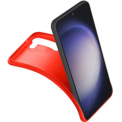 Coque pour Samsung S23 Souple Mat Anti-Chutes 1.25m 3mk Matt Case rouge pas cher