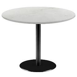 Restootab Table Ø120cm - modèle Rome marbre paro