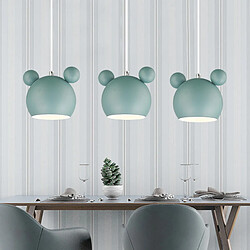 Universal Applique nordique aluminium mickey hills chambre d'enfant s'allume luminaire applique moderne pour l'intérieur E27 luminaire créatif (suspendu vert)