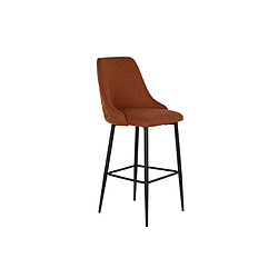 Tabouret DKD Home Decor 53 x 57 x 110 cm Métal Polyester Terre cuite · Reconditionné 