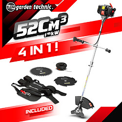 Elem Garden Technic Débroussailleuse thermique 52cc - bobine + 3 lames - Elem Garden