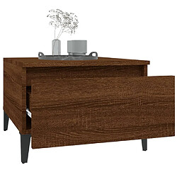 Acheter vidaXL Table d'appoint Chêne marron 50x46x35 cm Bois d'ingénierie