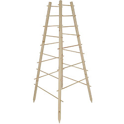 Esschert Garden Support en bois de pin pour plantes 4 piquets Pyramide.