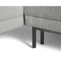 Lisa Design Charlie - canapé panoramique en U 7 places - convertible avec coffre - en tissu velours relief pas cher