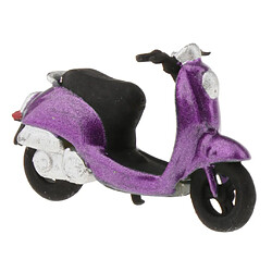 Avis Modèle 1:64 Mini Modèle De Scénario De Disposition De Scooter En Plastique Pour Matchbox Violet