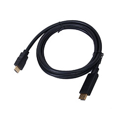 Display Port vers HDMI mâle câble 1.85m Cable Port D'affichage Vers HDMI Mâle Connextion Pour PC TVHD Noir