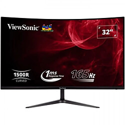 Ecran Ordinateur - Moniteur PC Gamer Incurvé - VIEWSONIC VX3218 - PC - MHD - 32 FHD - Dalle VA - 1 ms - 165Hz - DisplayPort - AMD FreeSync