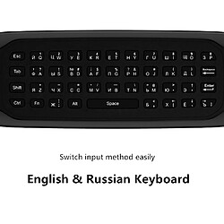 Universal Mini-clavier russe G7V rétroéclairé Recherche vocale Smart Air Mouse Gyro Infrarouge Apprentissage 2.4G Télécommande sans fil pour Android TV Boîte | Télécommande