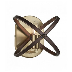 Searchlight Applique murale hoopla 1 ampoule bronze Matériau : Acier Doux Matériau de l'abat jour : Acier doux Coloris : Marron,Bronze,Peint,Plaqué  Hauteur en Cm : 50 Largeur en Cm : 26 Diamètre de l'abat jour : 26 Longue