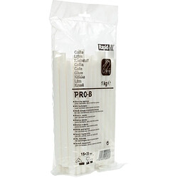 Rapid, 40302803, Batons de colle thermofusible, Pro-B, Blanc, ø12mm, Longueur 190mm, 1kg