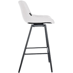 Non Tabouret de bar Weston pivotant simili cuir 