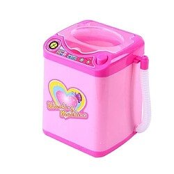 Wewoo Mini machine à laver électrique Pretend Play Enfants Meubles Jouets Rose 