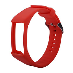 Wewoo Bracelet pour montre connectée Dragonne Sport en silicone POLAR A360 / A370 rouge