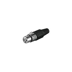 XLR 189 SB SCHWARZ 3 POL.