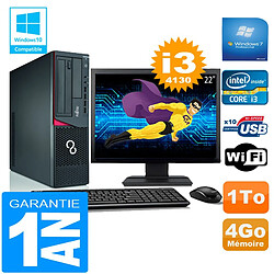 PC Fujitsu Esprimo E720 E85+ SFF I3-4130 RAM 4Go Disque 1 To Wifi W7 Ecran 22" · Occasion 