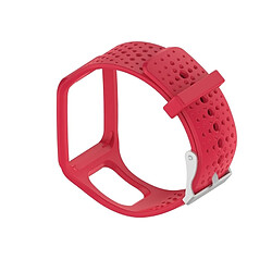 Avis Wewoo Bracelet pour montre connectée Dragonne Sport en silicone TomTom 1 Series Runner / Cardio Rouge