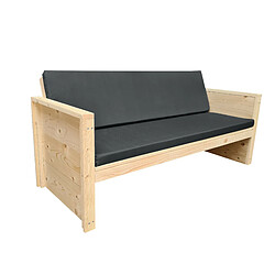 Wood4you - Banc de jardin Ameland - 'Do it yourself' kit épicéa 152Lx72Hx57T cm - Coussins inclus