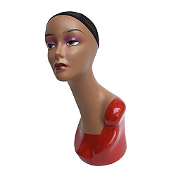 Mannequin Femme Mannequin Tête Modèle Perruque Bijoux Lunettes Présentoir Rouge pas cher