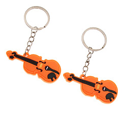 2pcs musique porte-clés sac pendentif voiture porte-clés cadeau violon