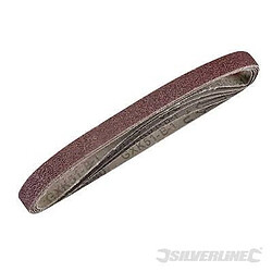 Silverline 5 bandes abrasives corindon 13 x 457 mm Grain 60 - 199545